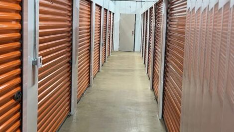 Indoor storage units at Boulevard Storage Center.