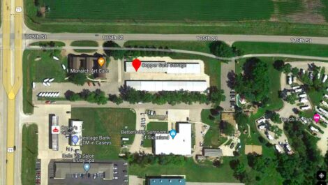 Aerial view of Copper Safe Storage in Okoboji, Iowa.