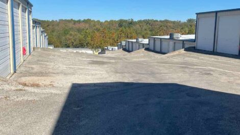 Exterior of storage facility office buildings in Branson, MO.