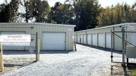 Security gate for storage facility in Sylacauga, AL.