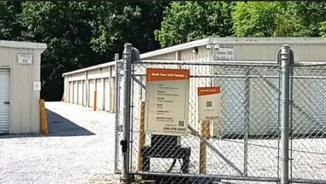 Security gate for storage facility in Sylacauga, AL.