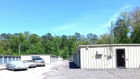 Storage units at Copper Safe Storage in Bessemer, Alabama.