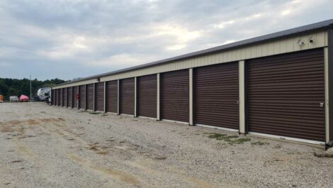 Drive-up units at Copper Safe Storage in Danville.
