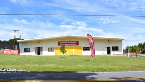 Exterior view of Secure Climate Storage Center.