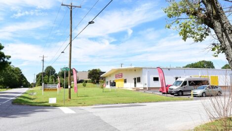 Exterior of Secure Climate Storage Center facility.