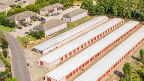Aerial view of Copper Safe Storage in Hattiesburg.