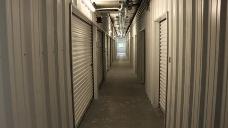 View of indoor storage units at Blue Ridge Storage Solutions.