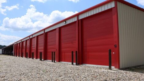 View of outdoor storage units at Blue Ridge Storage Solutions.