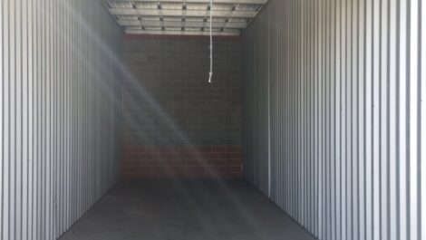 An opened storage unit at Storage Depot of Utah in West Valley.