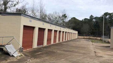 Drive up storage units at Radiant Storage in Pascagoula