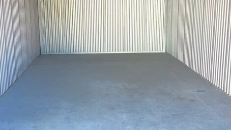 An opened storage unit at Copper Safe Storage in Lafollete, TN.