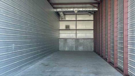 Empty storage unit at the Branson Lakeview Storage facility.