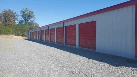 Drive up storage units at Blue Ridge Storage Solutions in Blue Ridge.