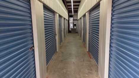 Indoor storage units at Copper Safe Storage - Bella Luna Campus in Childersburg
