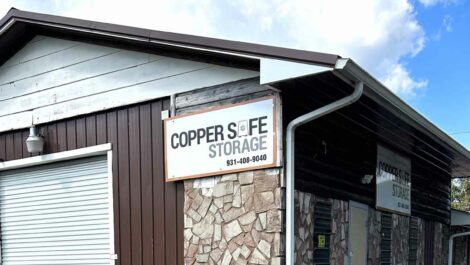 Facility signage at Copper Safe Storage in Palmer.