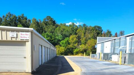 Exterior of drive up storage units in Childersburg, AL.