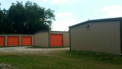 Outdoor units at Storage Home annex facility.