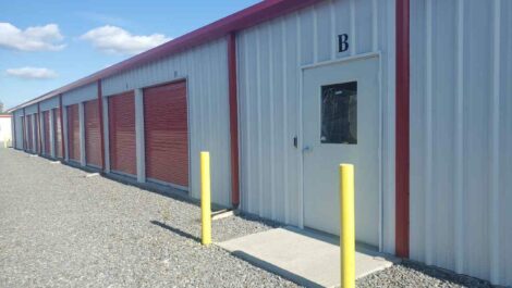 Drive-up units at Blue Ridge Storage Solutions.