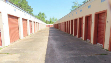 Drive up storage units at Radiant Storage in Pascagoula