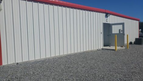Exterior of a storage facility.