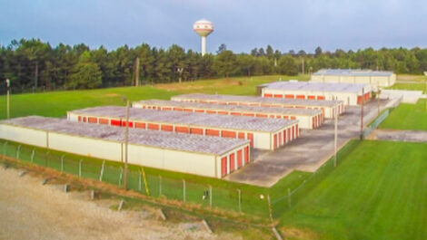 Aerial view of Boulevard Storage Center in Texarkana.