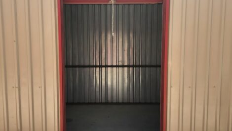 Inside self storage unit at Copper Safe Storage in Cleburne.