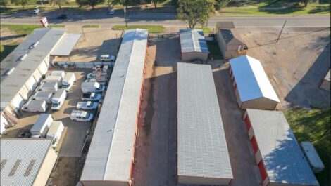 Aerial view of Copper Safe Storage in Cleburne.