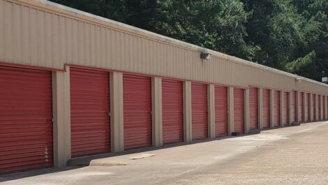 Drive up units at Copper Safe Storage on Crockett Road.