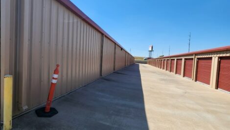 Drive up units at Copper Safe Storage in Crowley.