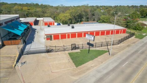 Aerial view of Copper Safe Storage in Fort Worth.