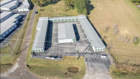 Aerial view of Copper Safe Storage in Henderson.