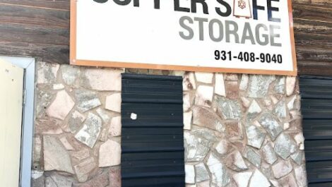Facility signage at Copper Safe Storage in Palmer.