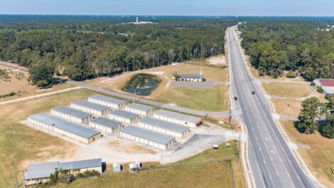 Aerial view of Moultrie Route 133 Storage in Moultrie.