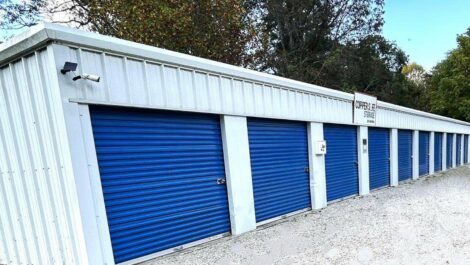 Drive-up units at Copper Safe Storage in White City.