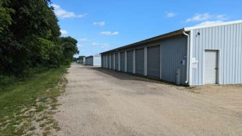 Drive-up units at South Oakhill Storage in Janesville.