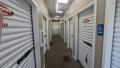 Wheelchair accessible storage units.