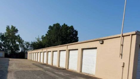 Storage units at Storage Depot in Kings Mountain, North Carolina.