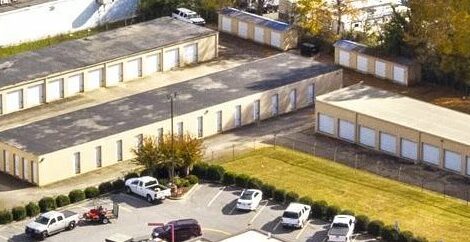 Aerial view of storage facility in Kings Mountain, NC.