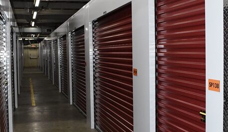 Exterior of indoor storage units at Spartanburg Climate Storage facility.