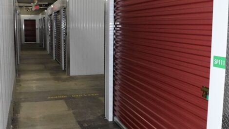 View of indoor storage units at Spartanburg Climate Storage.