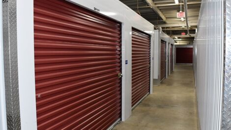 View of indoor storage units at Spartanburg Climate Storage.