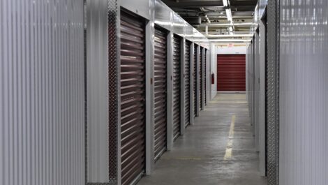 Interior of storage units at Spartanburg Climate Storage.