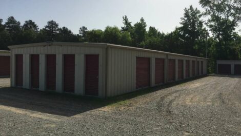 Drive-up storage units at Copper Safe Storage in Star City.