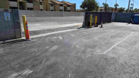 Parking lot at Mead Self Storage Las Vegas