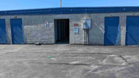 Outdoor units at Mead Self Storage.