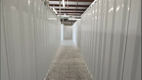Indoor hallway of units at Copper Safe Storage in Circleville.