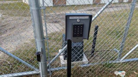 Security keypad at Copper Safe Storage in Hinesville.
