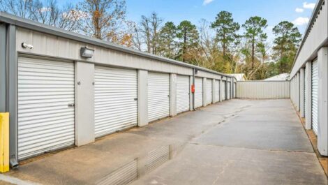 Drive up units at Pineville Super Storage.