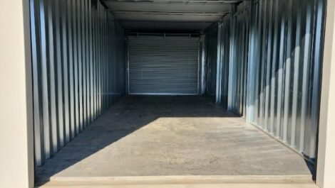 Inside an outdoor unit at Gray Storage Solutions.