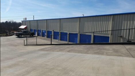 Fence and units at Gray Storage Solutions.